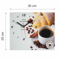 Zegar Kuchenny Coffee & Croissant wymiary