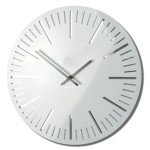 Wall clock white gloss TRIM 30cm