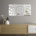 Duże lustro akrylowe Flower Power 140x70cm wizualizacja