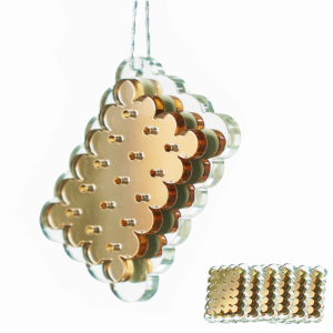 Dekoracje świąteczne domu Herbatniki złote 6szt.