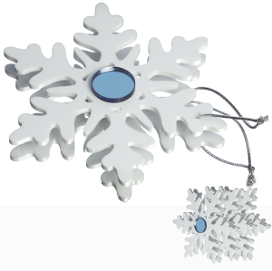 Ozdoby bożonarodzeniowe Śnieżynki niebieskie 6szt.