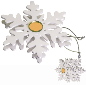 Ozdoby bożonarodzeniowe Śnieżynki złote 6szt.