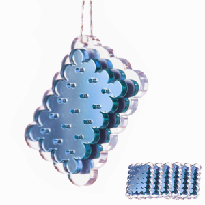 Dekoracje świąteczne domu Herbatniki niebieskie 6szt.