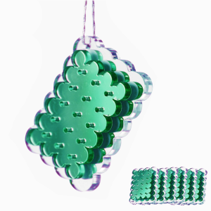 Dekoracje świąteczne domu HERBATNIKI zielone 6szt.