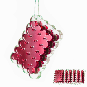 Dekoracje świąteczne HERBATNIKI czerwnone 6szt.