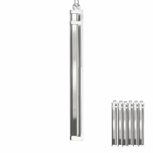 Dekoracje świąteczne SREBRNE SOPELKI 6szt.