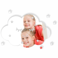 Lustro do pokoju dziecięcego Wesoła Chmurka