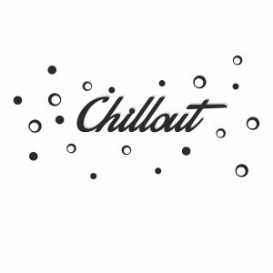 Napis na ścianę CHILLOUT