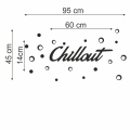 Napis na ścianę CHILLOUT wymiary