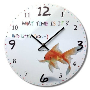Children's wall clock goldfish 30cm