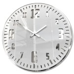White wall clock UNIQUE Mirror