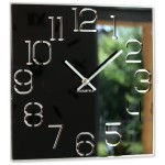 Square wall clock DIGIT 30cm