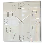Square wall clock DIGIT 30cm