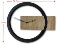 Zegar ścienny drewniany Wood Oak wymiary