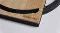 Drewniany zegar ścienny do salonu Wood Oak zoom2