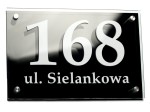 Tabliczka adresowa aluminium czarna 30x40