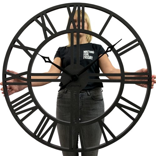 Zegar ścienny duży LOFT 80cm