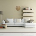 Zegar ścienny do salonu Londyn Retro Wood 30cm  wizualizacja