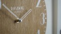 Zegar ścienny do salonu Londyn Retro Wood 30cm zoom1