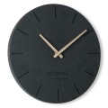 Zegar ścienny do salonu EKO czarny 30cm