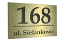Tabliczka na dom 30x40 złota