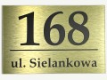 Tabliczka na dom 30x40 złota