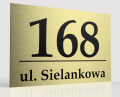 Tabliczka na dom 30x40 złota