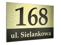 Tabliczka z numerem 20x30 złota