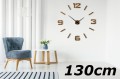 Drewniany zegar ścienny dębowy EKO 130cm