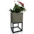 Kwietnik Loft Szary 22x22x40