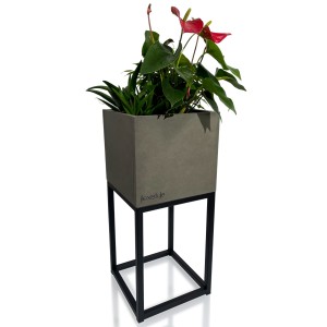 Kwietnik LOFT FIORINO szary 22x22x50 cm