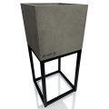 Kwietnik LOFT FIORINO szary 22x22x50 cm