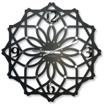 Duży metalowy zegar ścienny Sottile 50cm