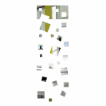 Acrylic mirror curtain rectangular b
