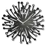 Duży metalowy zegar ścienny Finezza 50cm