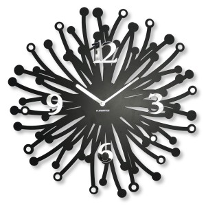 Duży metalowy zegar ścienny Finezza 50cm