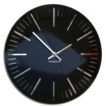 Wall clock TRIM black 30cm