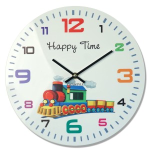 Zegar ścienny dla dzieci TRAIN 30cm