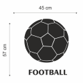 Lustro do pokoju dziecięcego Football naklejane wymiary