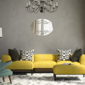 Lustro owalne na ścianę PRESTIGE 60 x 44cm naklejane wizualizacja 3