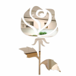 Lustro nieregularne Róża Kwitnąca naklejane