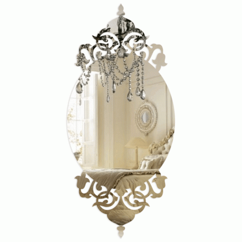 Lustro ozdobne Glamour Style naklejane
