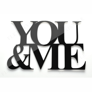 Napis na ścianę samoprzylepny YOU & ME