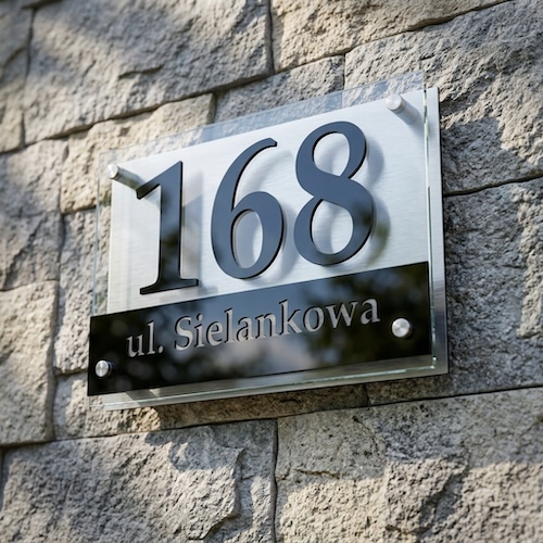 Aluminiowe tabliczki adresowe FLEXISTYLE