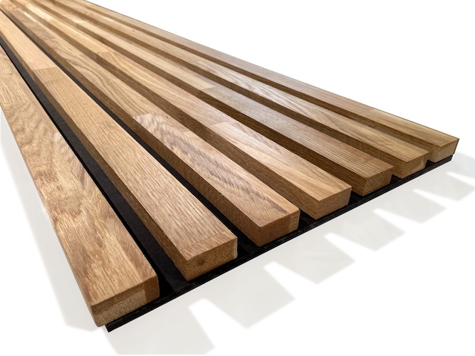 Naturalny dąb i czarny MDF barwiony w masie FLEXISTYLE